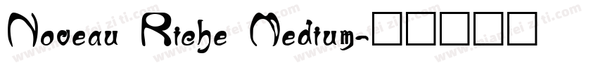 Noveau Riche Medium字体转换